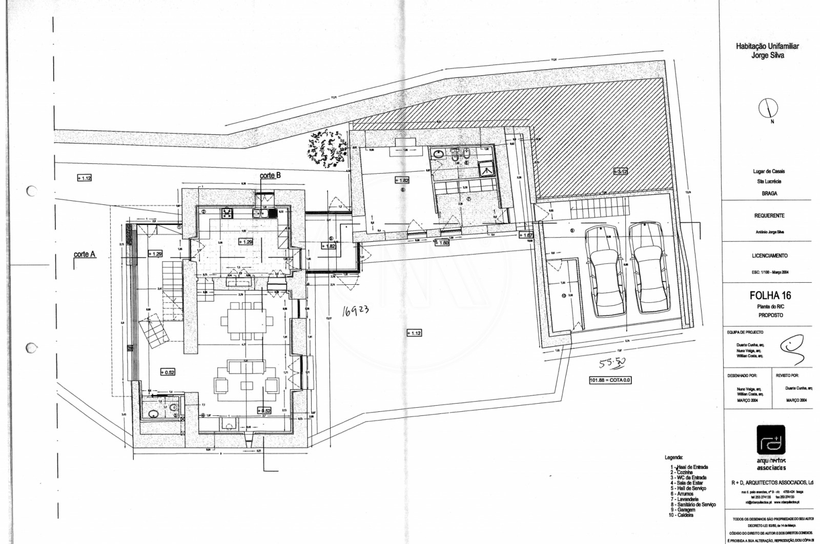 Moradia T3+1 para Venda em Santa Lucrécia de Algeriz e Navarra, Braga, Braga - Planta (Imagem 1)
