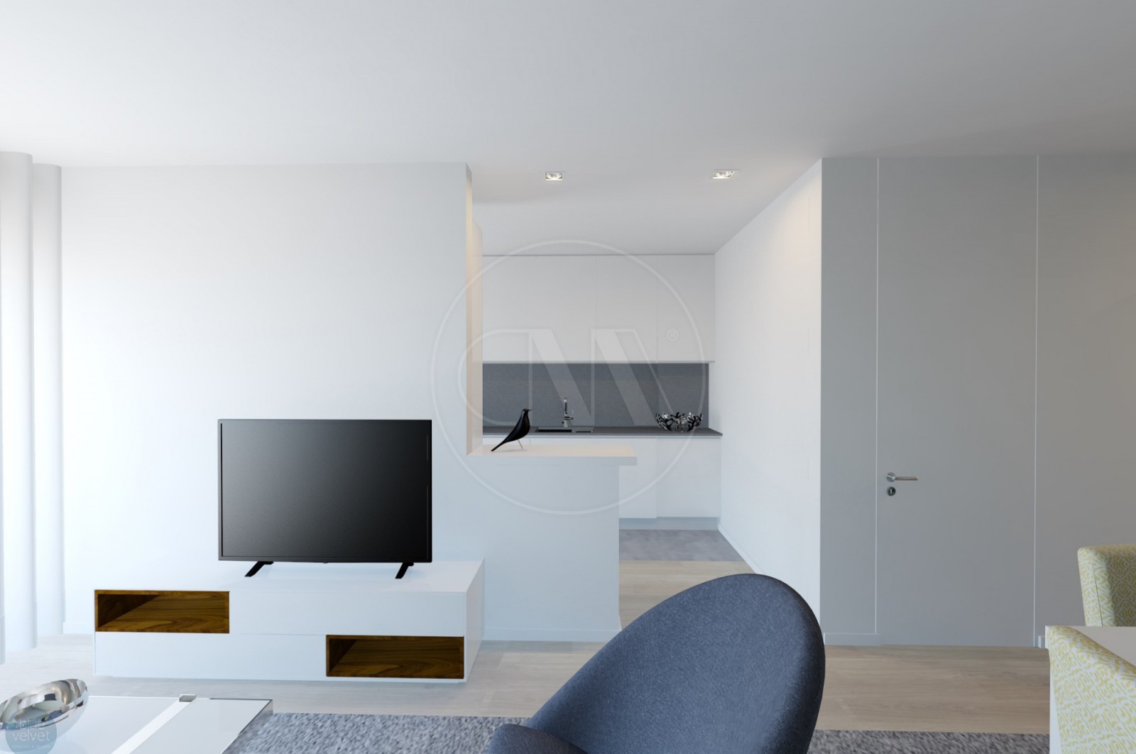 Apartamento T1+1 para Venda em Ferreiros e Gondizalves, Braga, Braga - Sala (Imagem 3)