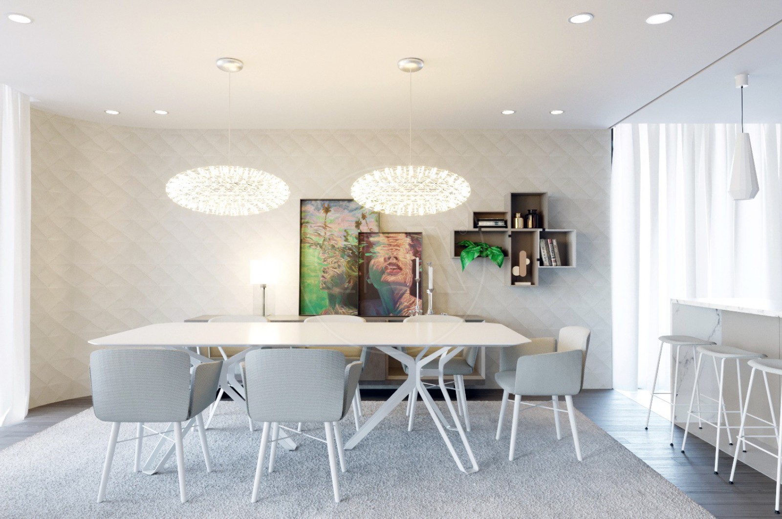 Apartamento T3 para Venda em Vila Nova de Famalicão e Calendário, Vila Nova de Famalicão, Braga - Sala (Imagem 3)