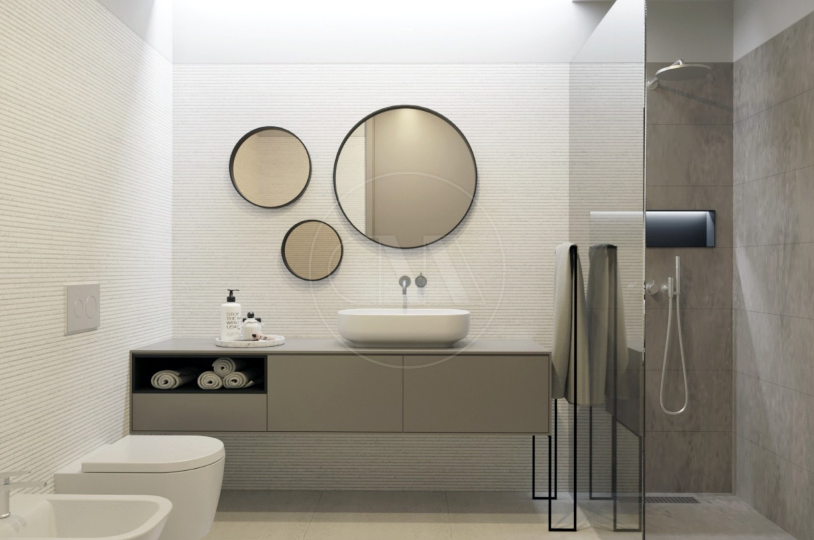 Apartamento T2 para Venda em Vila Nova de Famalicão e Calendário, Vila Nova de Famalicão, Braga - Casa de banho (Imagem 1)