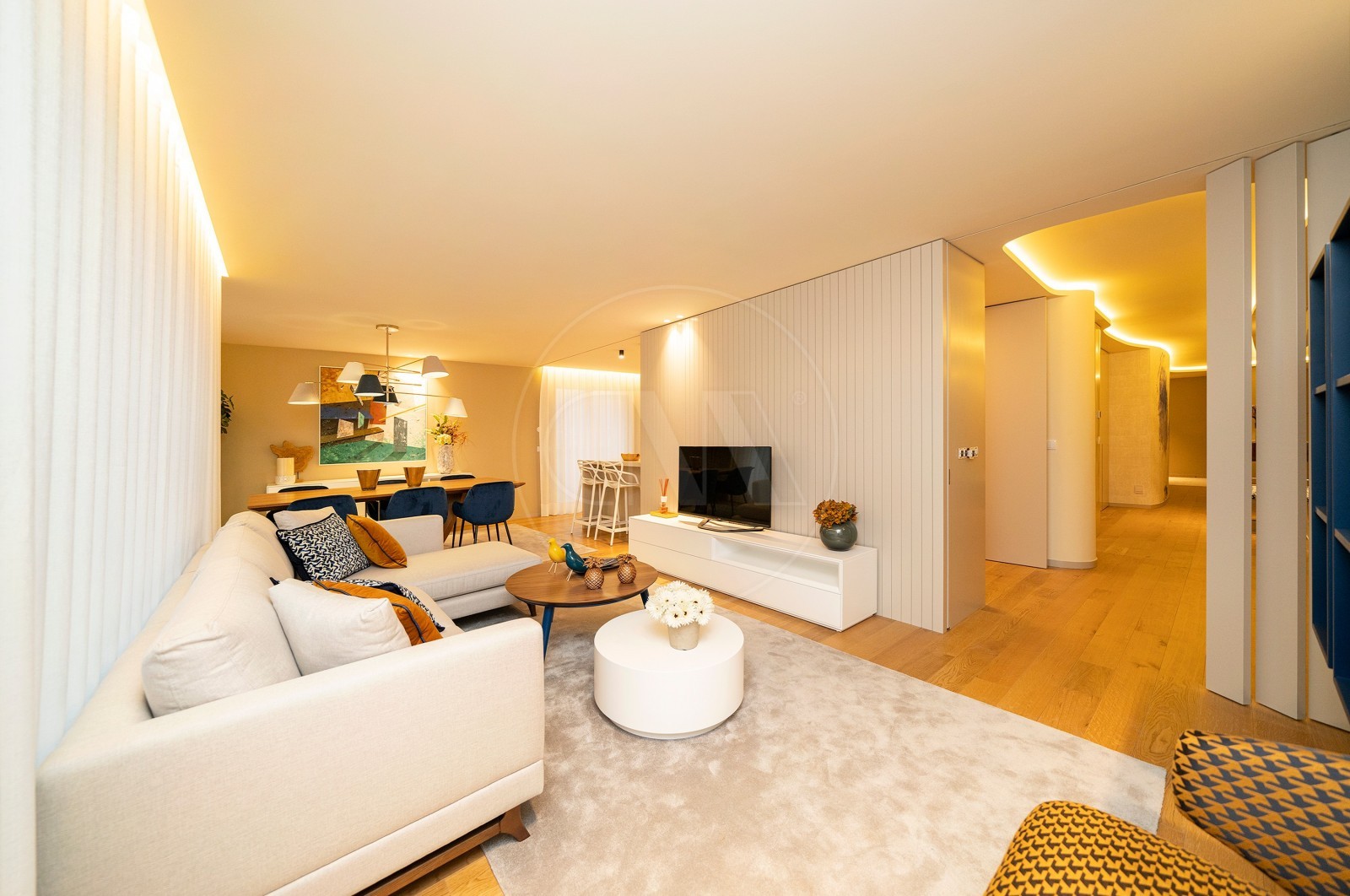 Apartment T2 for For sale in Vila Nova de Famalicão e Calendário, Vila Nova de Famalicão, Braga - Sala (Imagem 2)