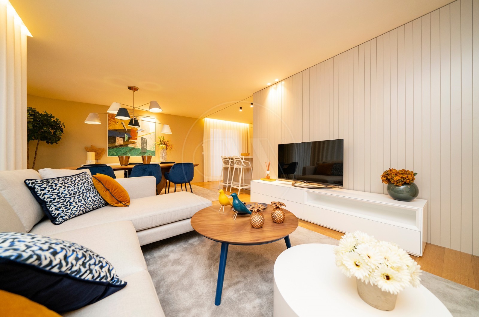 Apartment T2 for For sale in Vila Nova de Famalicão e Calendário, Vila Nova de Famalicão, Braga - Sala (Imagem 4)