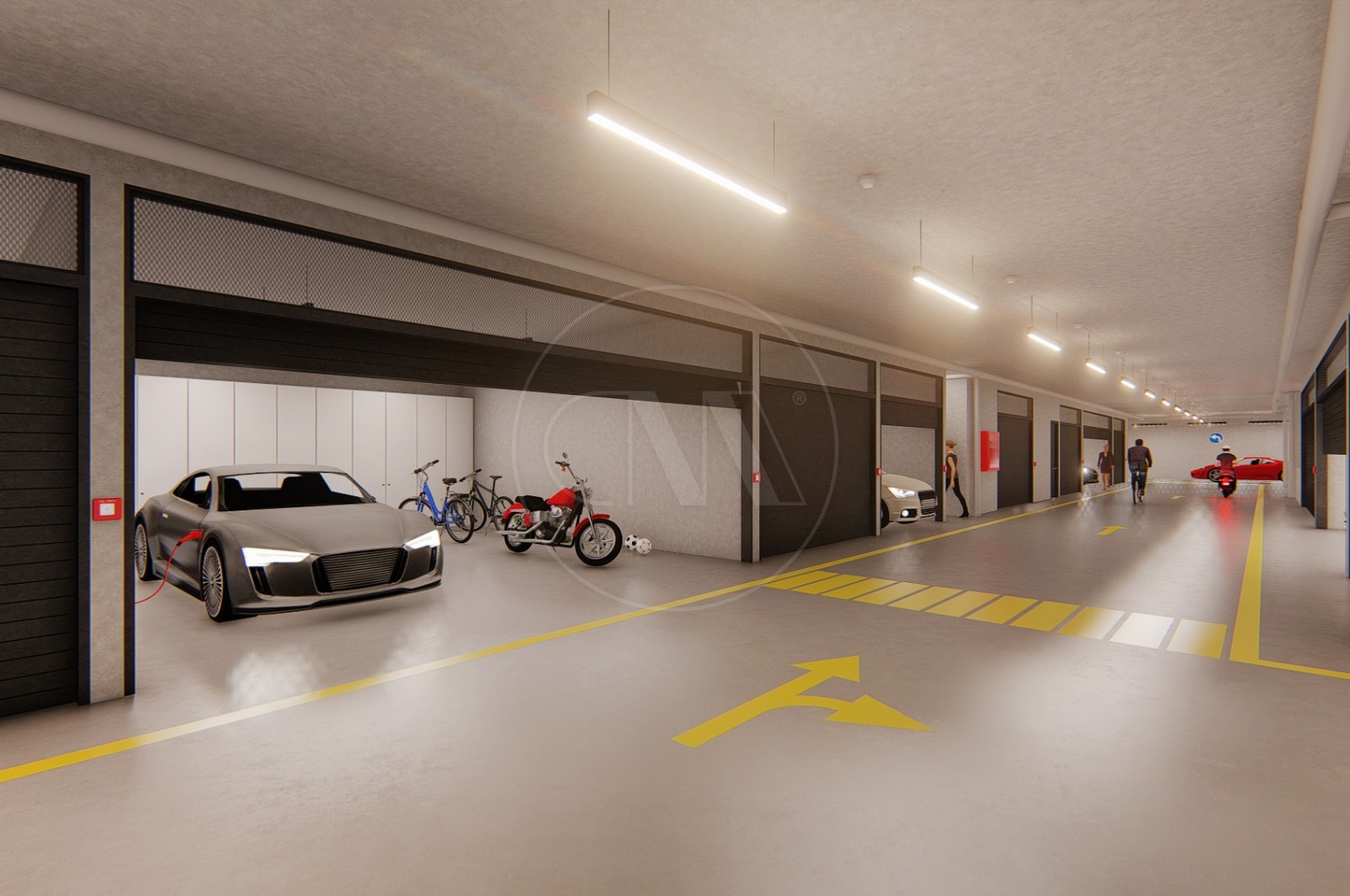 Apartamento T4 para Venda em Vila Nova de Famalicão e Calendário, Vila Nova de Famalicão, Braga - Parqueamento/Garagem (Imagem 1)