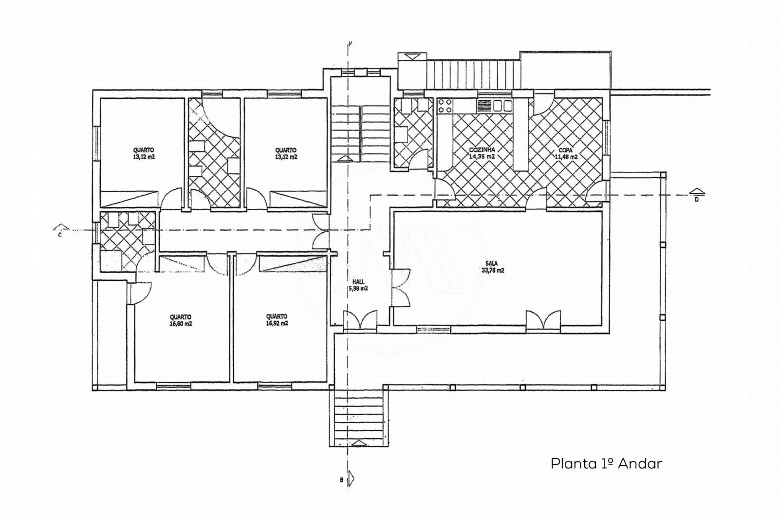 House T4 for For sale in Santa Lucrécia de Algeriz e Navarra, Braga, Braga - Planta (Imagem 6)