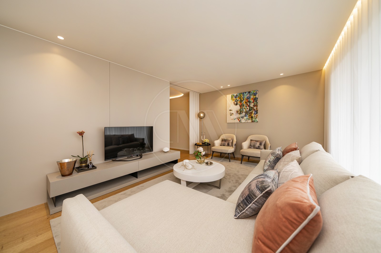 Apartamento T4 para Venda em Vila Nova de Famalicão e Calendário, Vila Nova de Famalicão, Braga - Sala (Imagem 6)