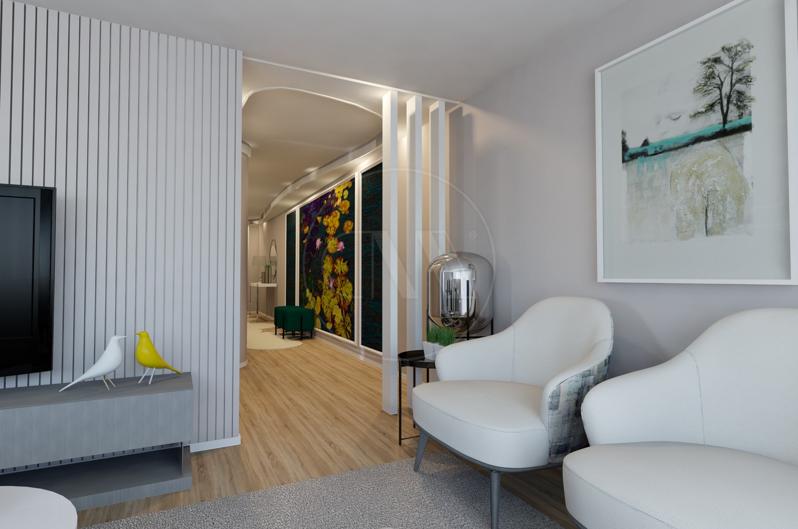 Apartamento T3 para Venda em Vila Nova de Famalicão e Calendário, Vila Nova de Famalicão, Braga - Sala (Imagem 1)