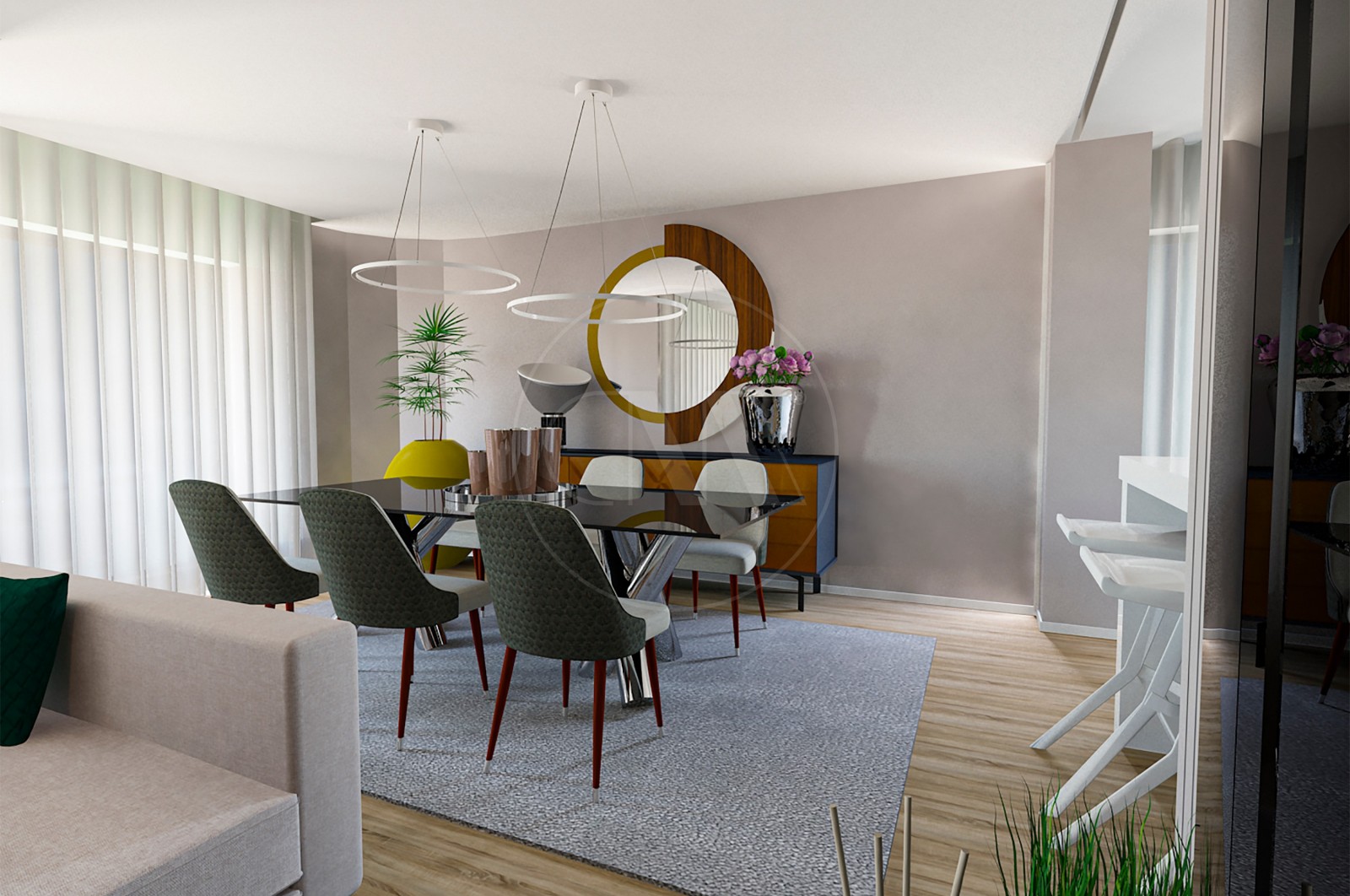 Apartamento T3 para Venda em Vila Nova de Famalicão e Calendário, Vila Nova de Famalicão, Braga - Sala (Imagem 4)