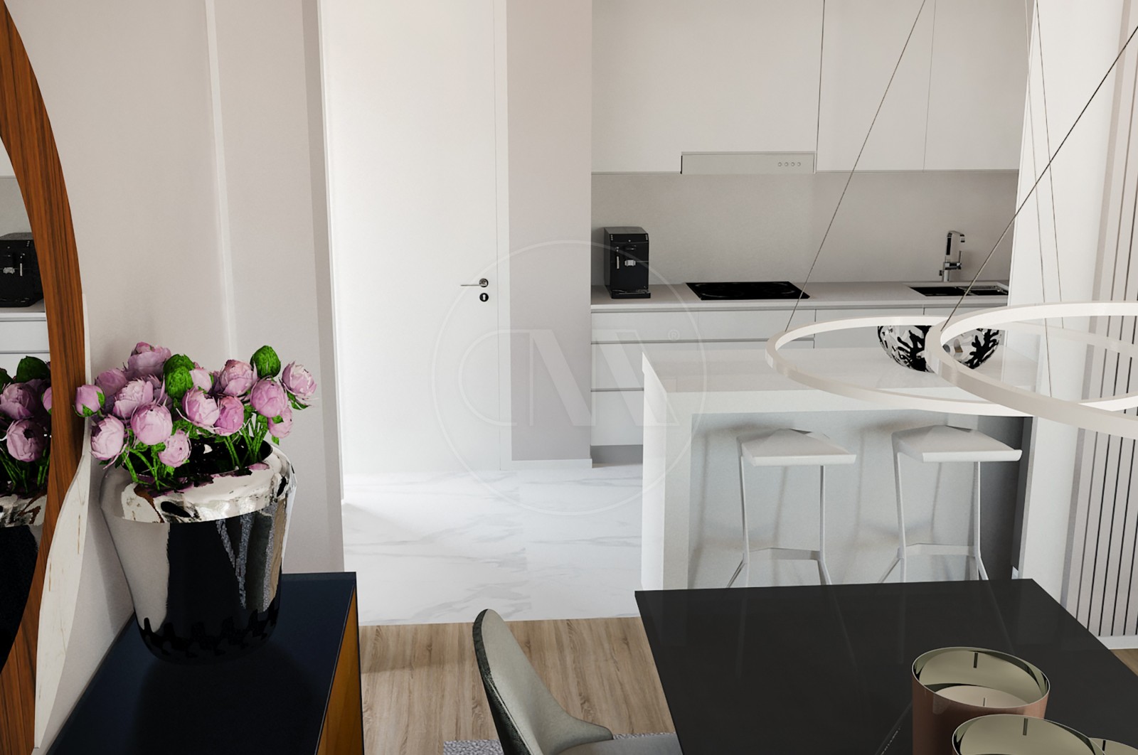 Apartamento T3 para Venda em Vila Nova de Famalicão e Calendário, Vila Nova de Famalicão, Braga - Cozinha (Imagem 1)