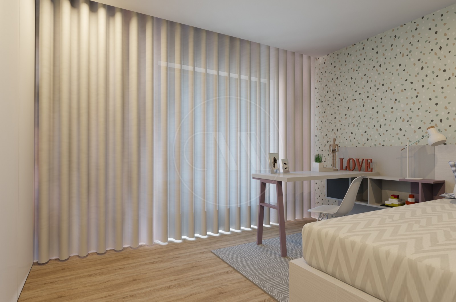 Apartamento T3 para Venda em Vila Nova de Famalicão e Calendário, Vila Nova de Famalicão, Braga - Quarto (Imagem 1)