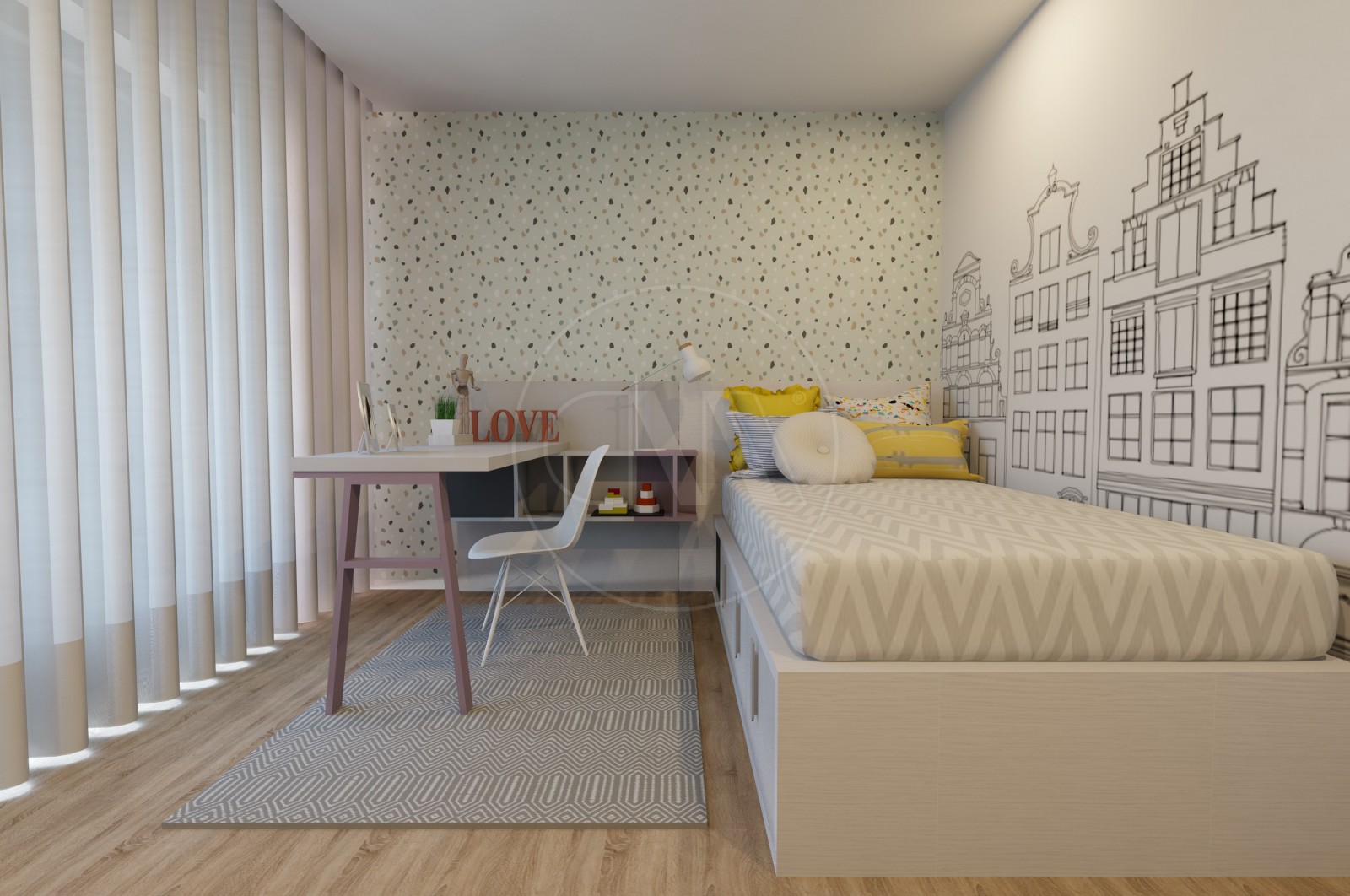 Apartamento T3 para Venda em Vila Nova de Famalicão e Calendário, Vila Nova de Famalicão, Braga - Quarto (Imagem 2)