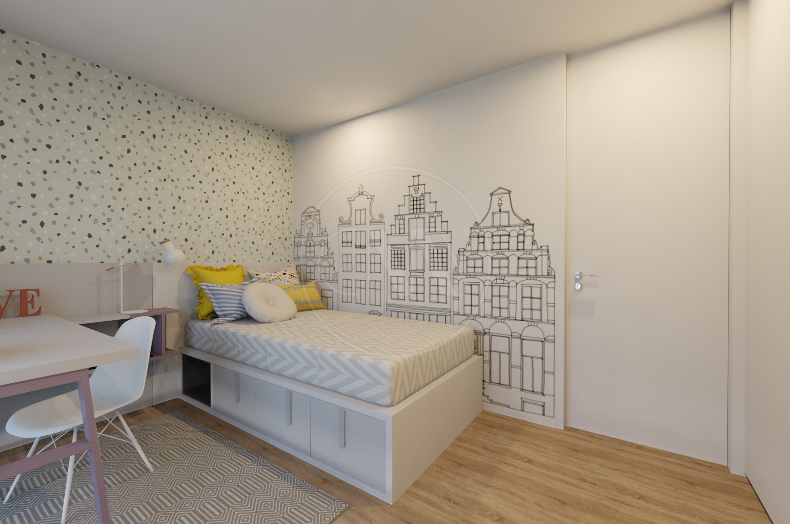 Apartamento T3 para Venda em Vila Nova de Famalicão e Calendário, Vila Nova de Famalicão, Braga - Quarto (Imagem 3)