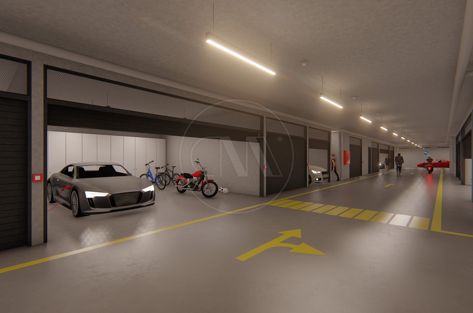 Apartamento T3 para Venda em Vila Nova de Famalicão e Calendário, Vila Nova de Famalicão, Braga - Parqueamento/Garagem (Imagem 1)