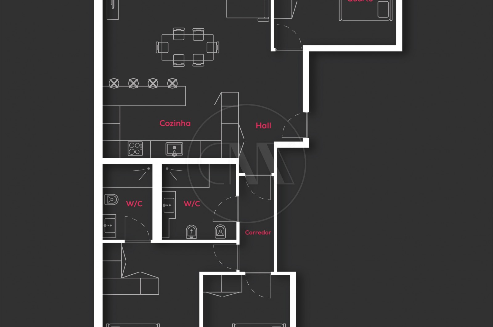 Apartamento T3 para Venda em Ferreiros e Gondizalves, Braga, Braga - Planta (Imagem 1)