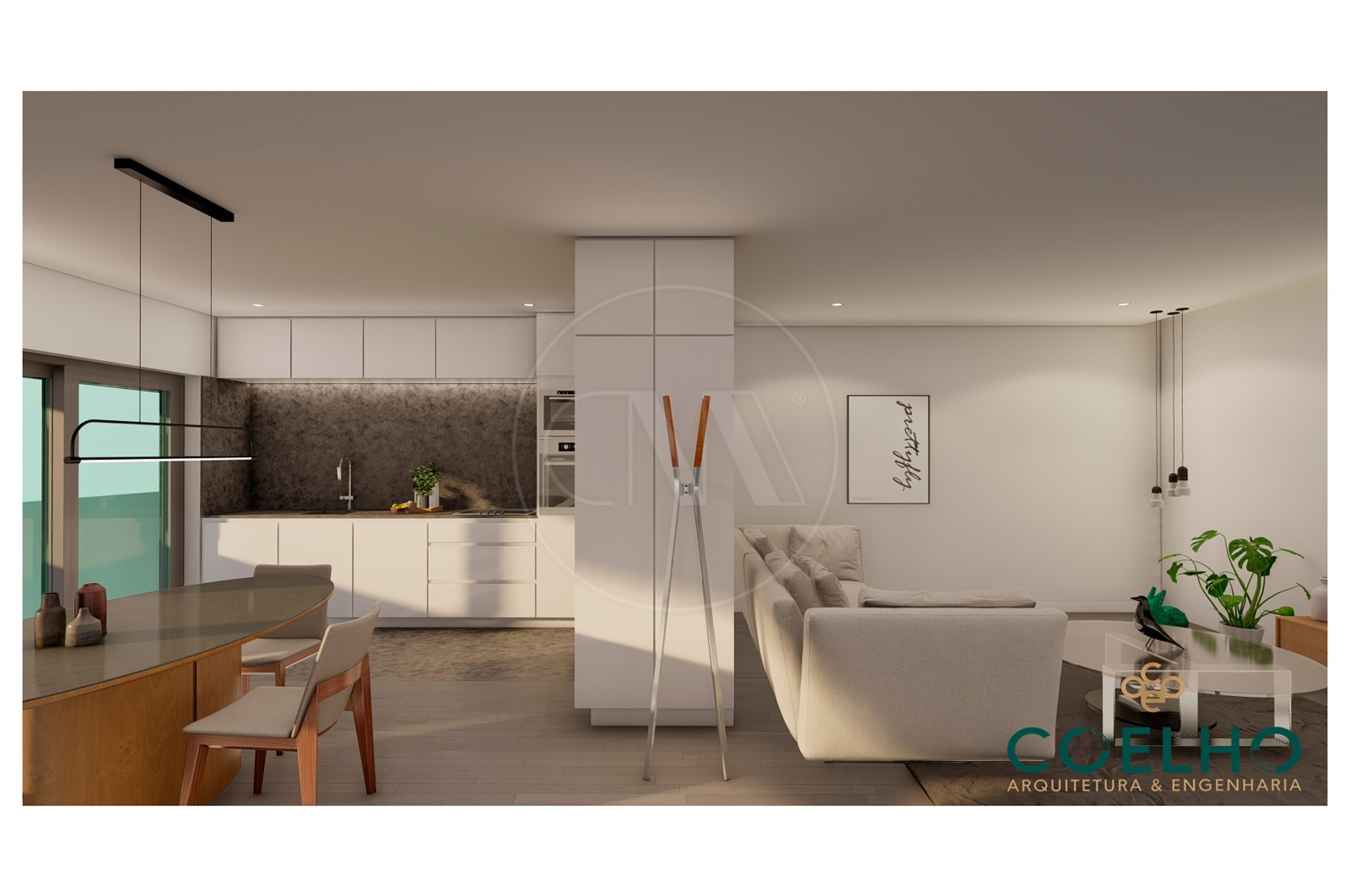 Apartamento T3 para Venda em Póvoa de Lanhoso (Nossa Senhora do Amparo), Póvoa de Lanhoso, Braga - Sala (Imagem 2)