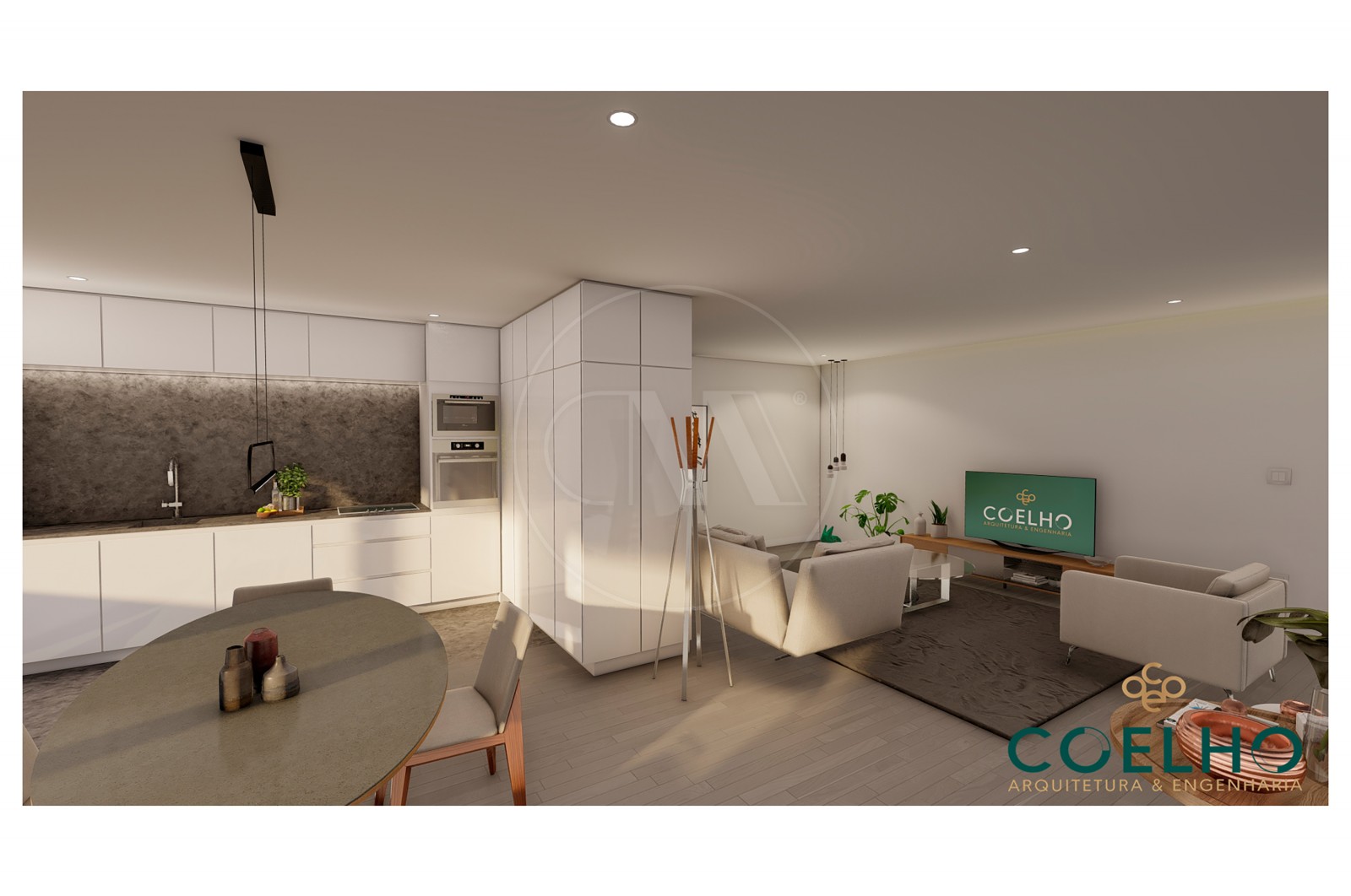 Apartamento T3 para Venda em Póvoa de Lanhoso (Nossa Senhora do Amparo), Póvoa de Lanhoso, Braga - Cozinha (Imagem 1)