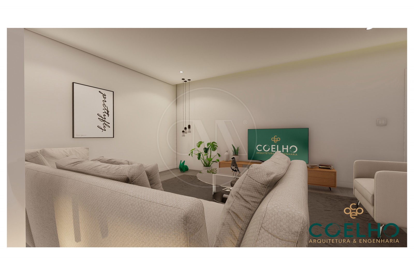 Apartamento T3 para Venda em Póvoa de Lanhoso (Nossa Senhora do Amparo), Póvoa de Lanhoso, Braga - Sala (Imagem 3)