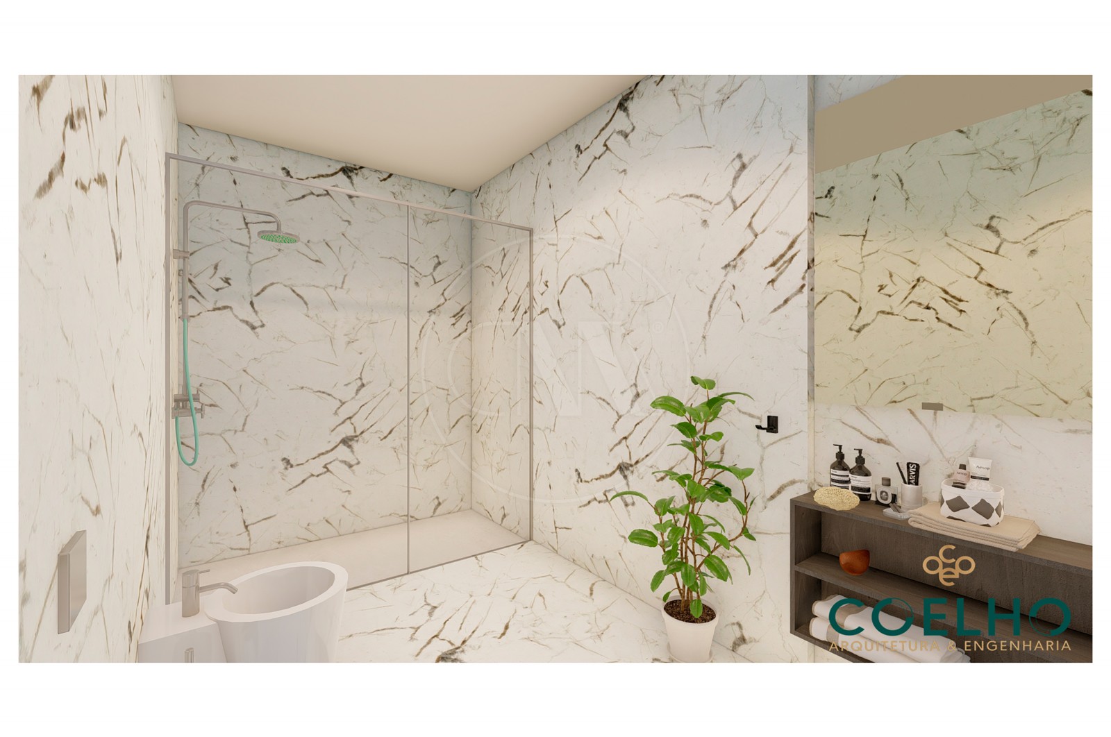 Apartamento T3 para Venda em Póvoa de Lanhoso (Nossa Senhora do Amparo), Póvoa de Lanhoso, Braga - Casa de banho (Imagem 1)