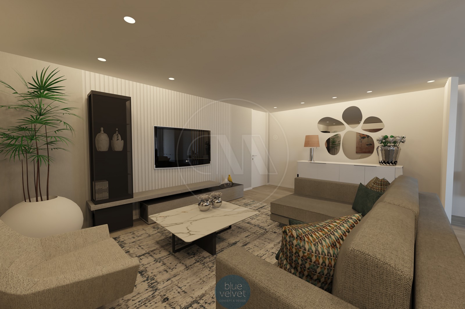 Apartamento T3 para Venda em Póvoa de Lanhoso (Nossa Senhora do Amparo), Póvoa de Lanhoso, Braga - Sala (Imagem 1)