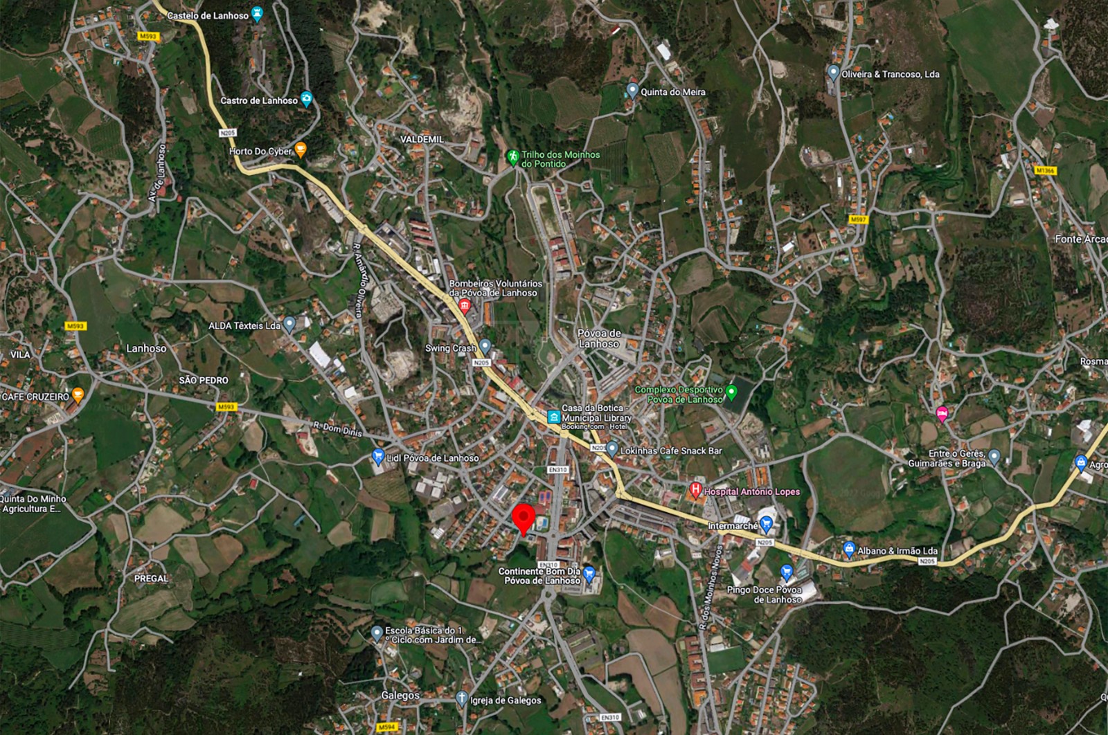 Apartamento T1 para Venda em Póvoa de Lanhoso (Nossa Senhora do Amparo), Póvoa de Lanhoso, Braga - Área envolvente (Imagem 5)