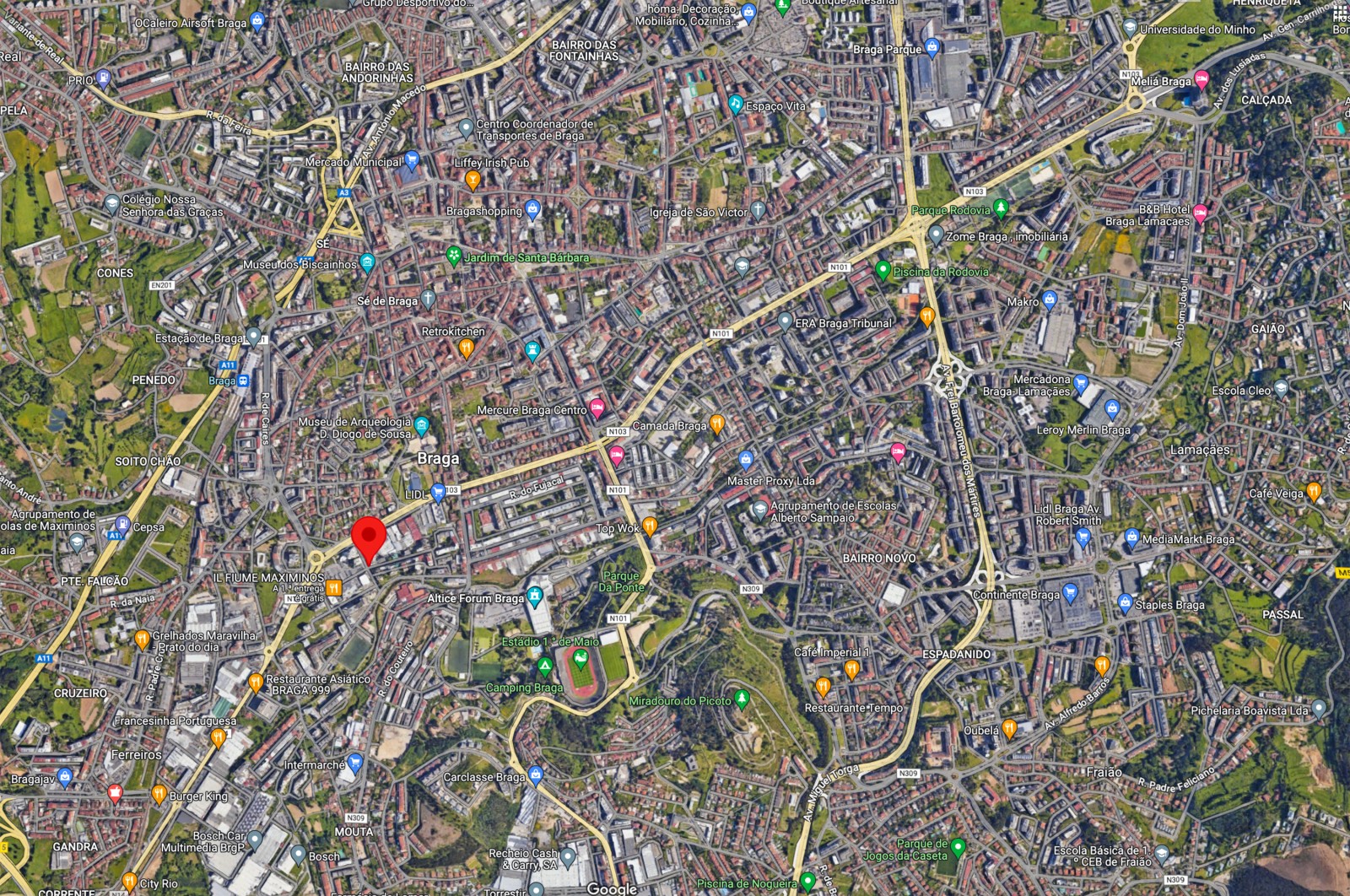 Apartamento T3 para Venda em Braga (Maximinos, Sé e Cividade), Braga, Braga - Área envolvente (Imagem 2)