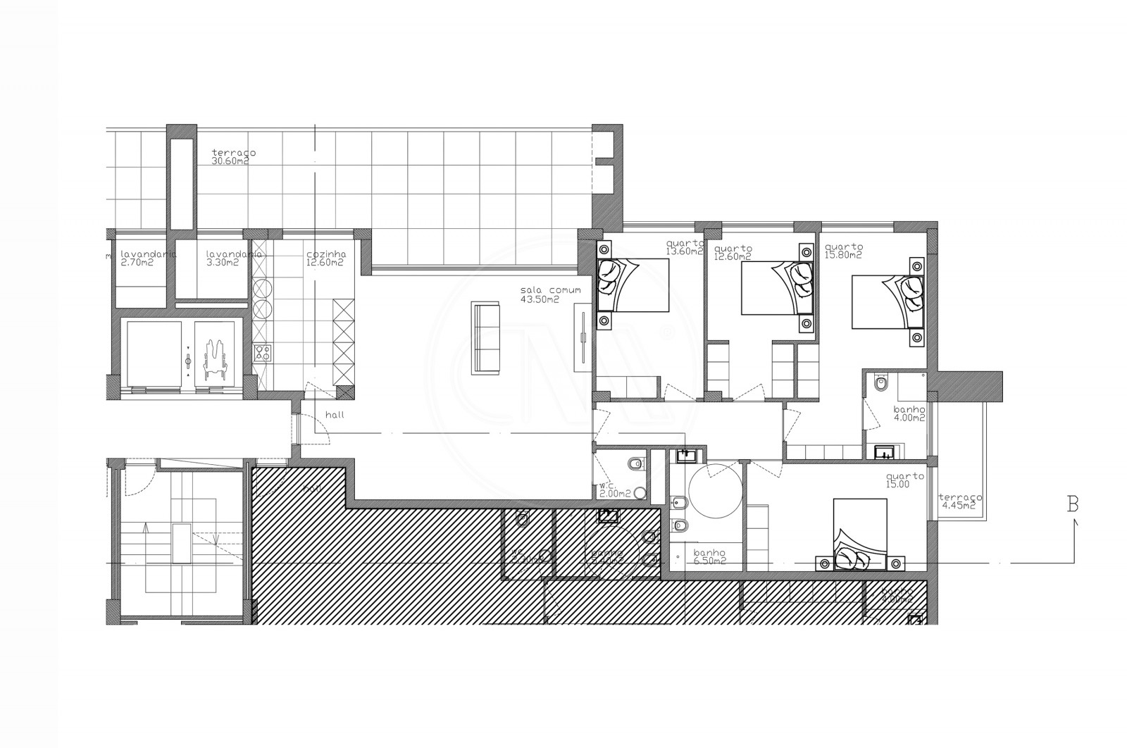 Apartamento T4 para Venda em Nogueira, Fraião e Lamaçães, Braga, Braga - Planta (Imagem 1)