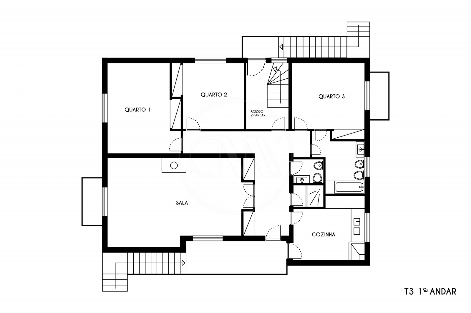 Moradia T6 para Venda em Sequeira, Braga, Braga - Planta (Imagem 3)