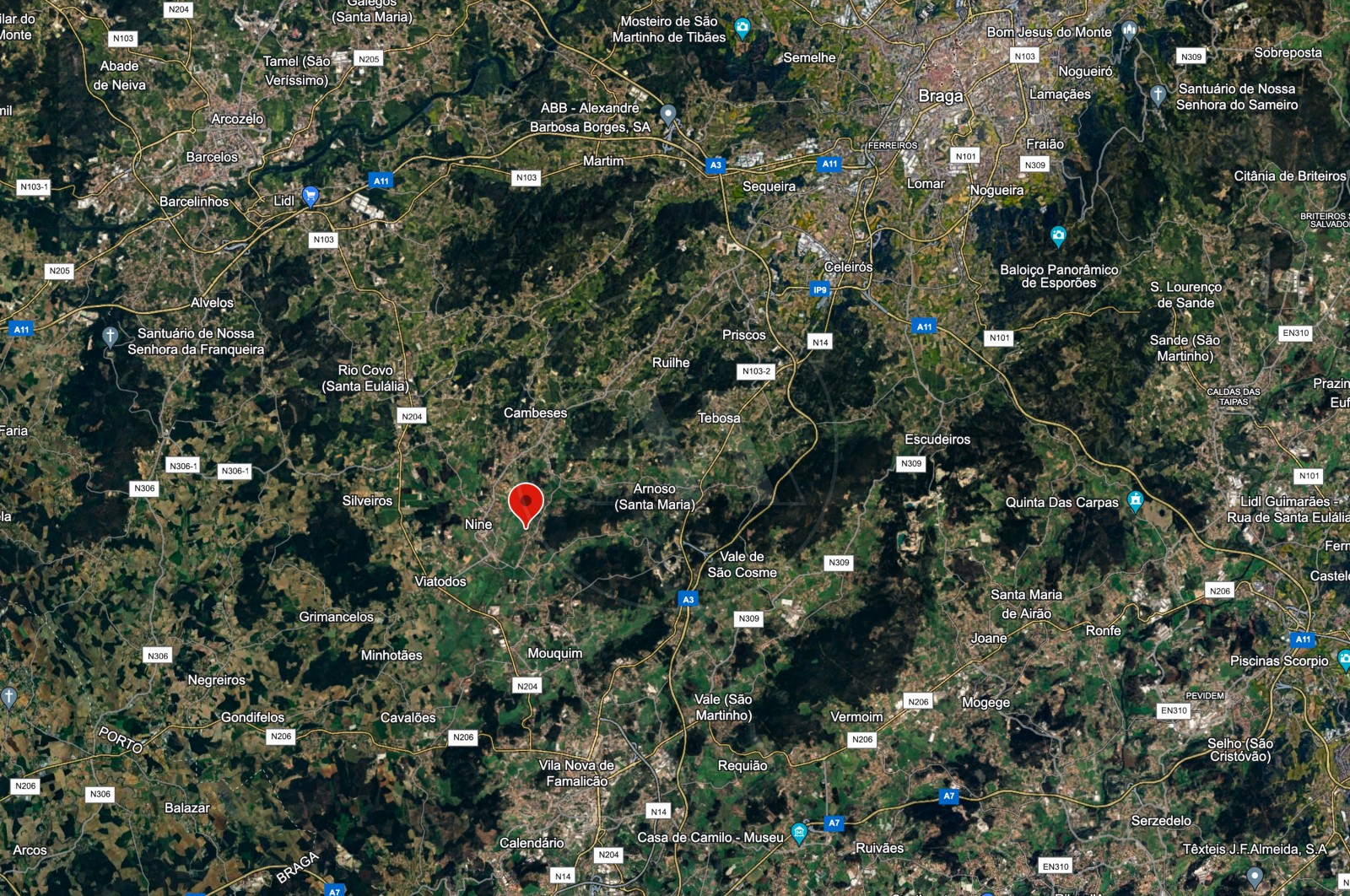 Moradia T4+1 para Venda em Nine, Vila Nova de Famalicão, Braga - Área envolvente (Imagem 4)