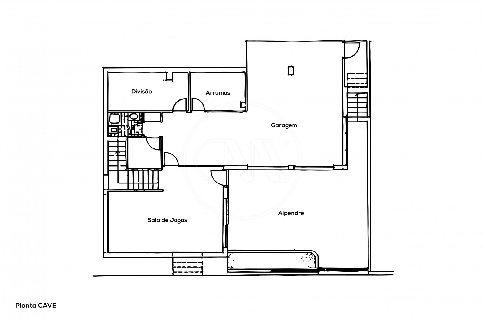 Moradia T6 para Venda em Nogueiró e Tenões, Braga, Braga - Planta (Imagem 1)