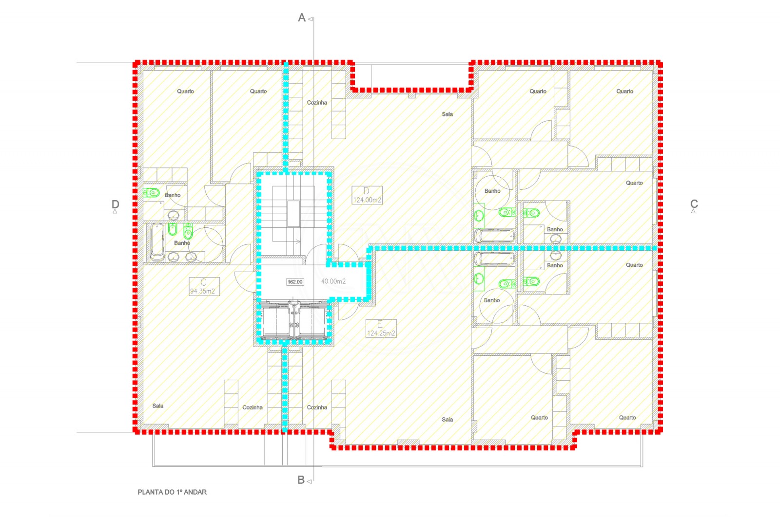 Apartamento T2 para Venda em Ferreiros e Gondizalves, Braga, Braga - Planta (Imagem 4)