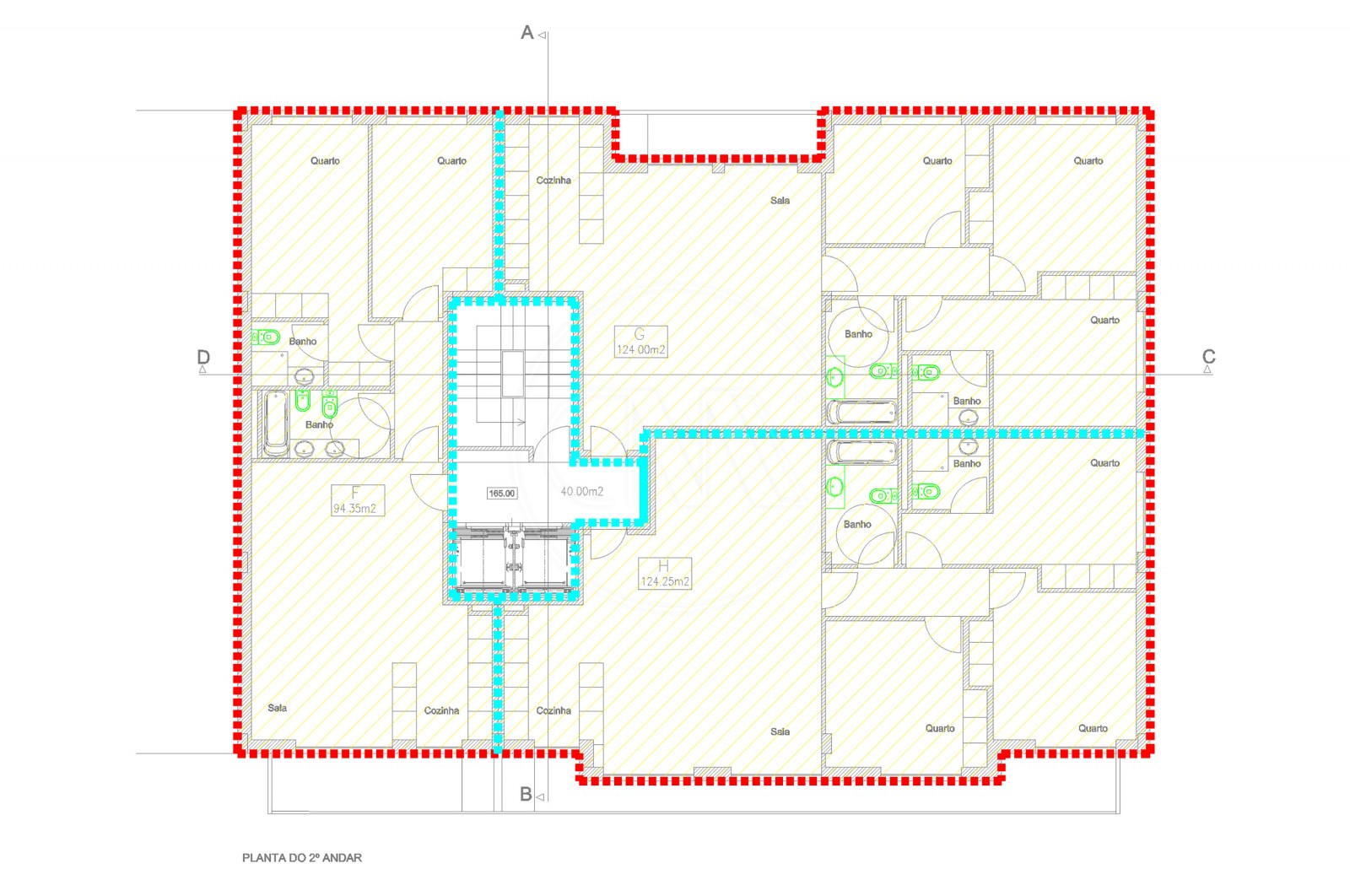 Apartamento T2 para Venda em Ferreiros e Gondizalves, Braga, Braga - Planta (Imagem 6)