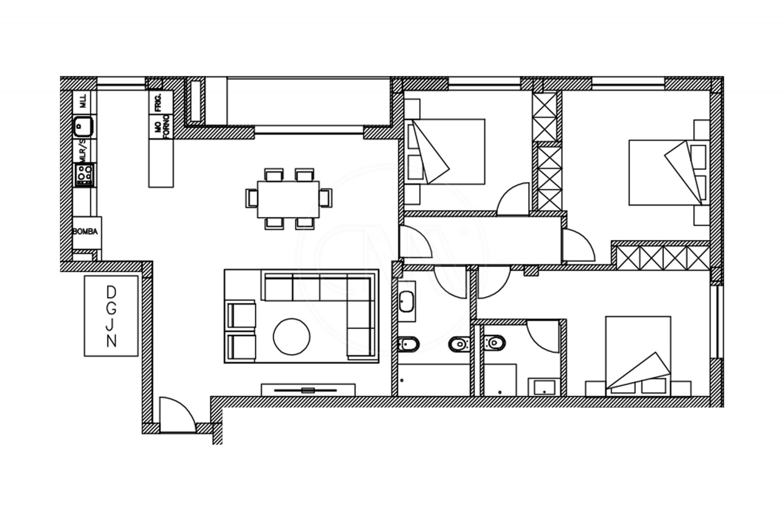 Apartamento T3 para Venda em Ferreiros e Gondizalves, Braga, Braga - Planta (Imagem 5)