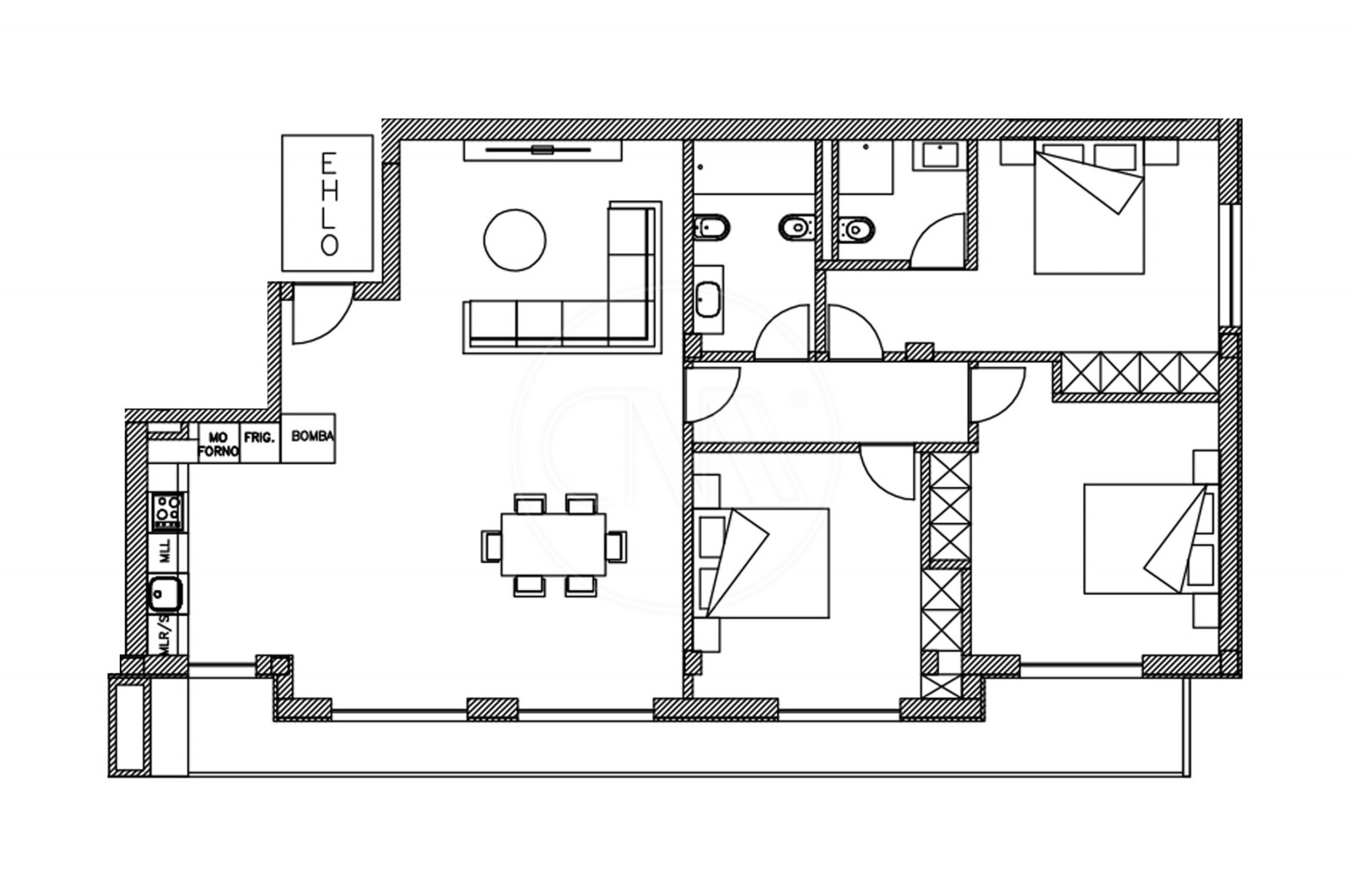 Apartamento T3 para Venda em Ferreiros e Gondizalves, Braga, Braga - Planta (Imagem 5)