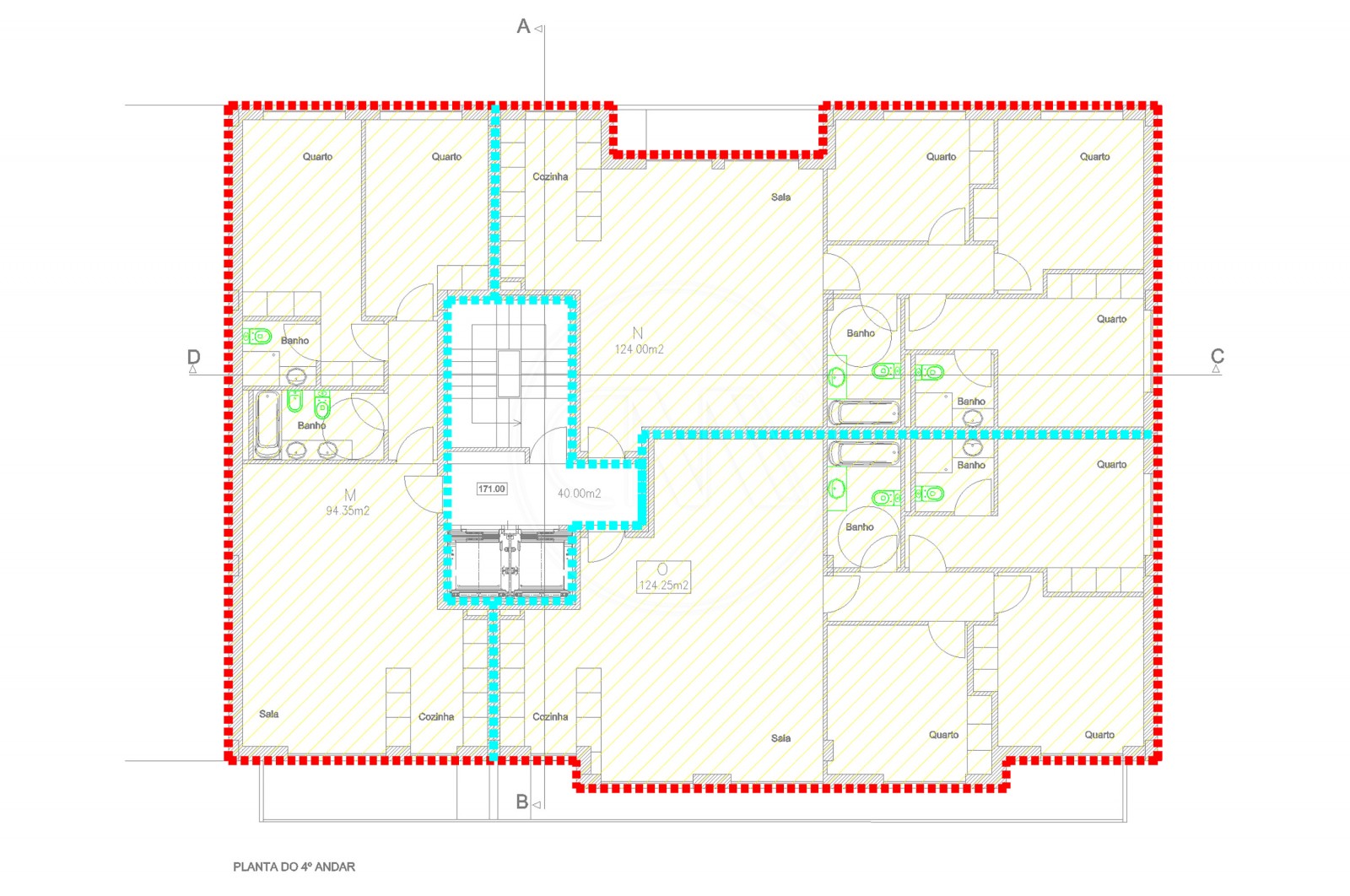 Apartamento T3 para Venda em Ferreiros e Gondizalves, Braga, Braga - Planta (Imagem 7)