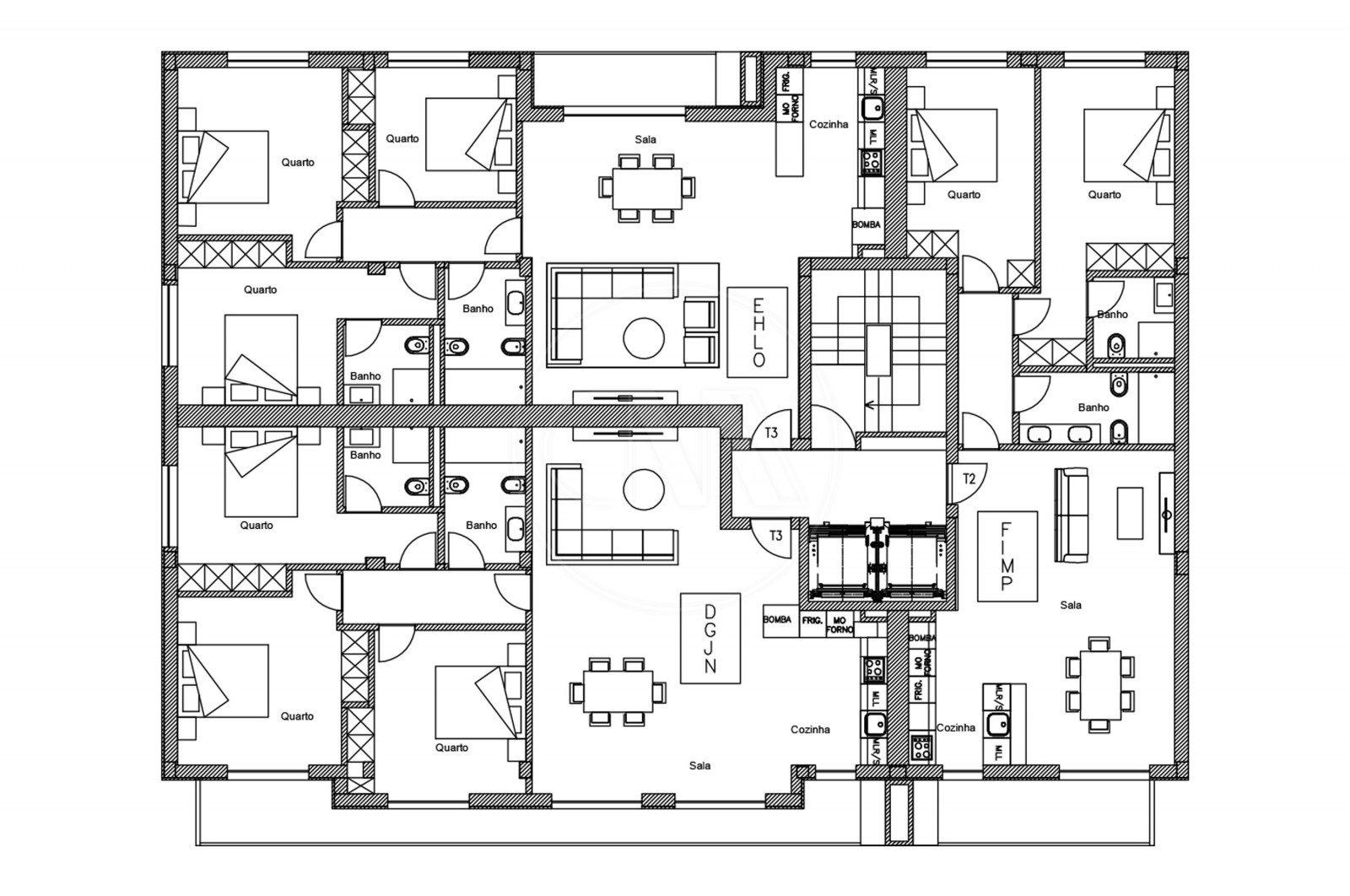 Apartamento T3 para Venda em Ferreiros e Gondizalves, Braga, Braga - Planta (Imagem 4)