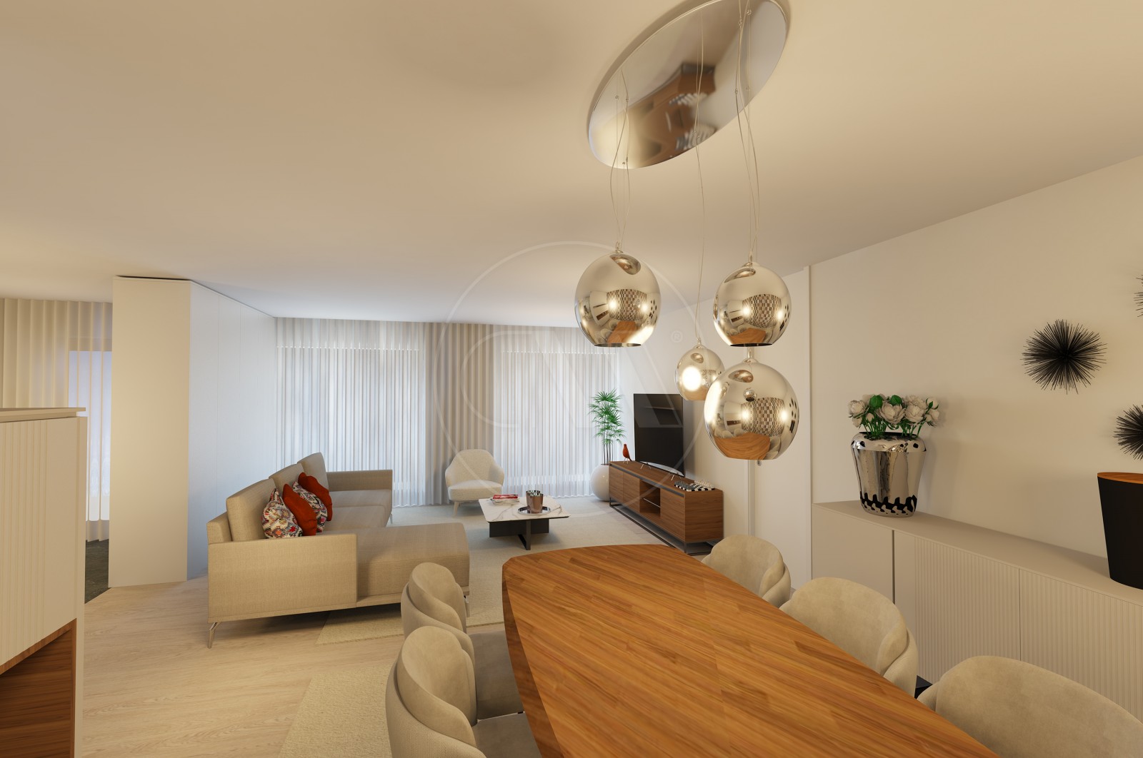 Apartamento T3 para Venda em Ferreiros e Gondizalves, Braga, Braga - Sala (Imagem 1)