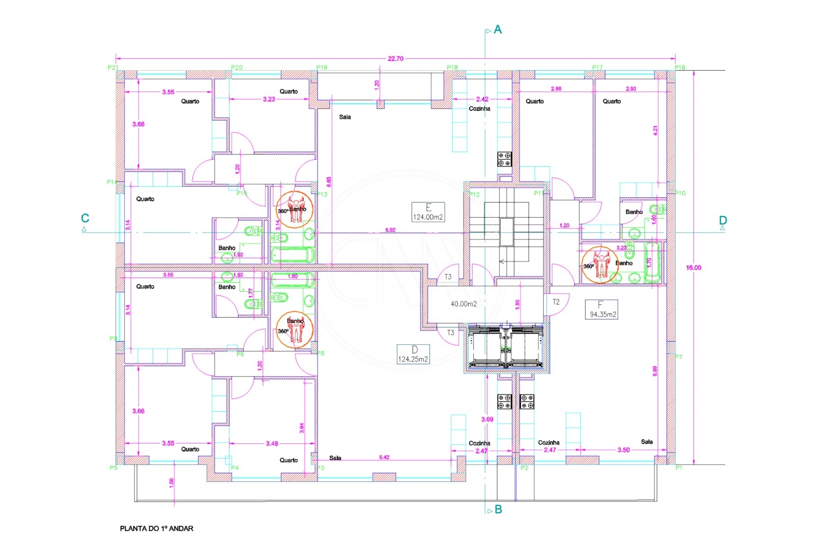 Apartamento T3 para Venda em Ferreiros e Gondizalves, Braga, Braga - Planta (Imagem 4)