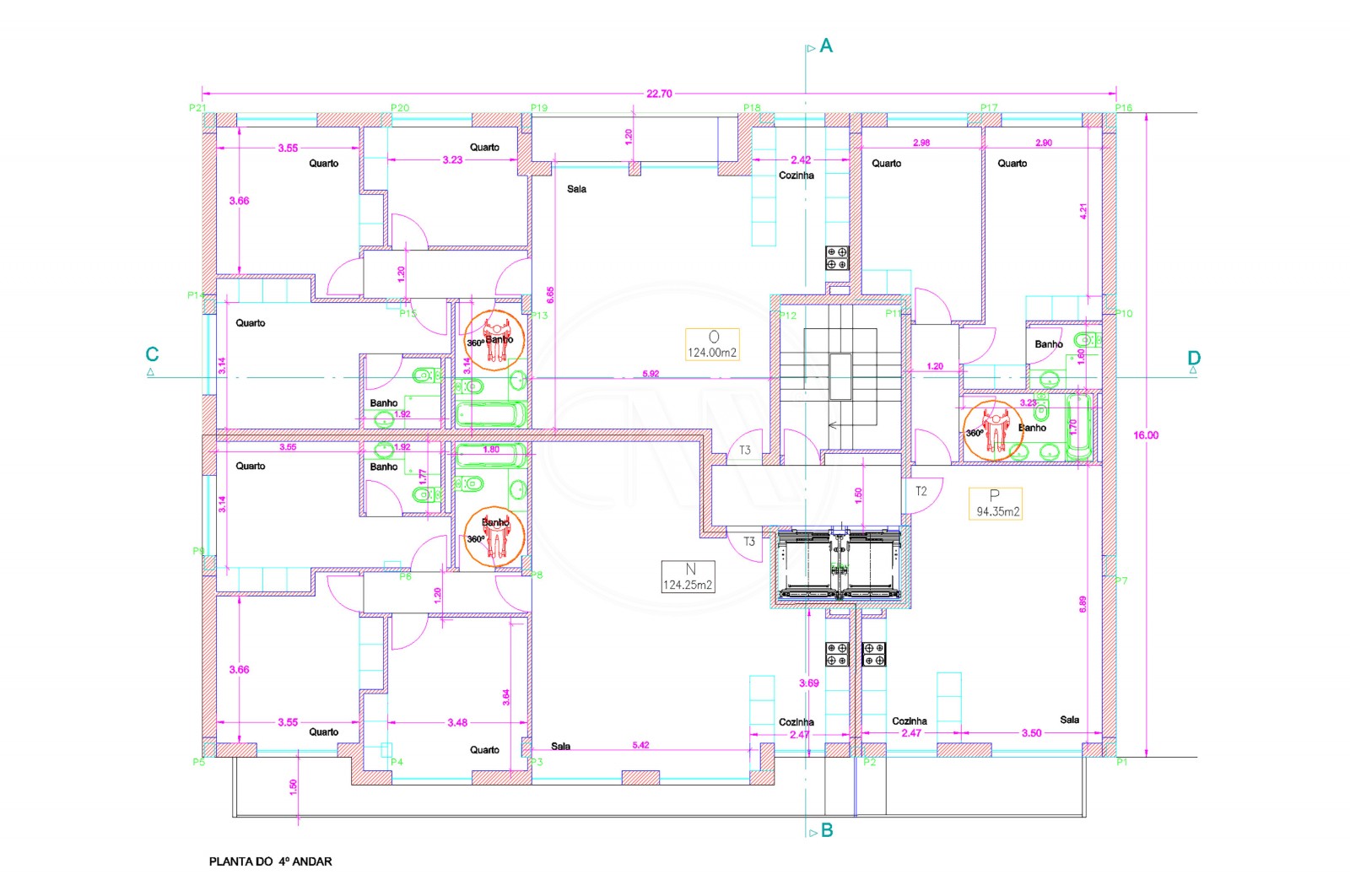 Apartamento T3 para Venda em Ferreiros e Gondizalves, Braga, Braga - Planta (Imagem 7)