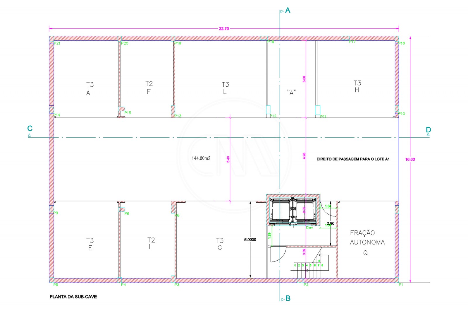 Apartamento T3 para Venda em Ferreiros e Gondizalves, Braga, Braga - Planta (Imagem 8)