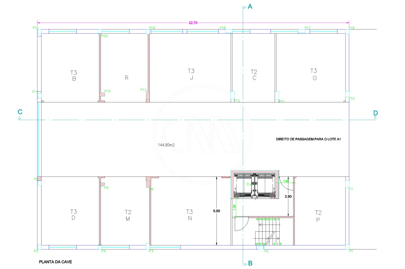 Apartamento T3 para Venda em Ferreiros e Gondizalves, Braga, Braga - Planta (Imagem 9)