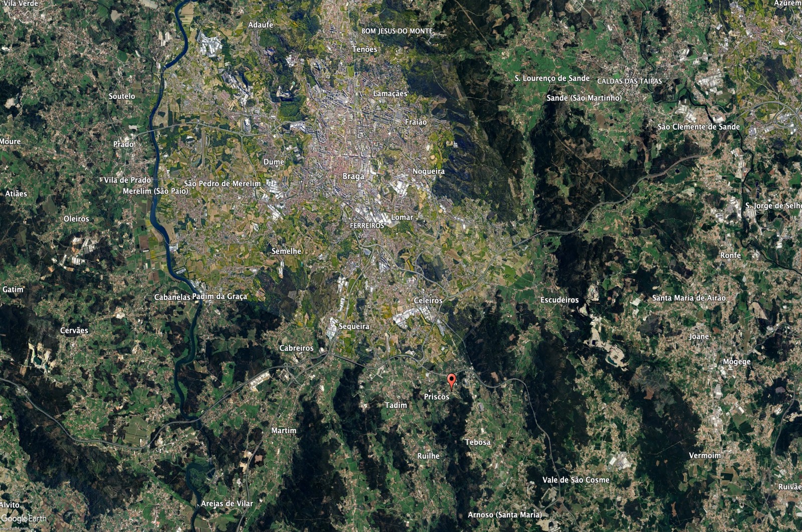 Terreno Urbano para Venda em Priscos, Braga, Braga - Área envolvente (Imagem 5)