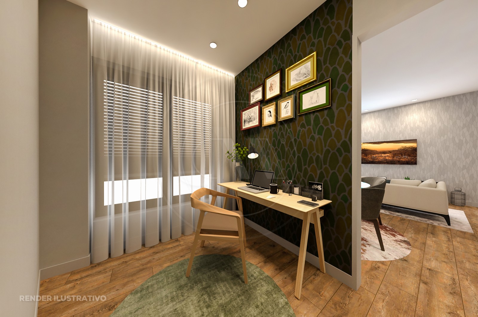 Apartamento T1+1 para Venda em Braga (Maximinos, Sé e Cividade), Braga, Braga - Quarto (Imagem 1)