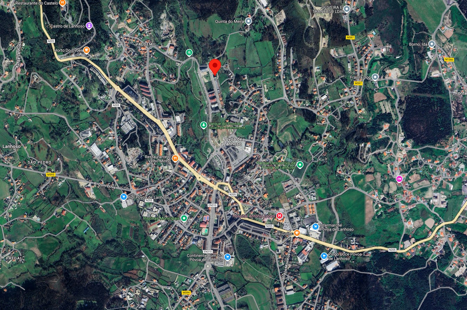 Moradia T3 para Venda em Póvoa de Lanhoso (Nossa Senhora do Amparo), Póvoa de Lanhoso, Braga - Área envolvente (Imagem 2)