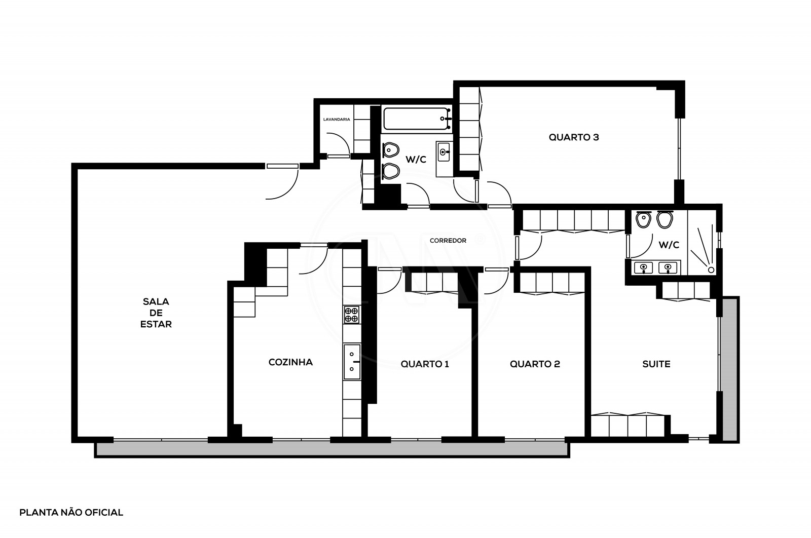 Apartamento T4 para Venda em Braga (São Vítor), Braga, Braga - Planta (Imagem 2)