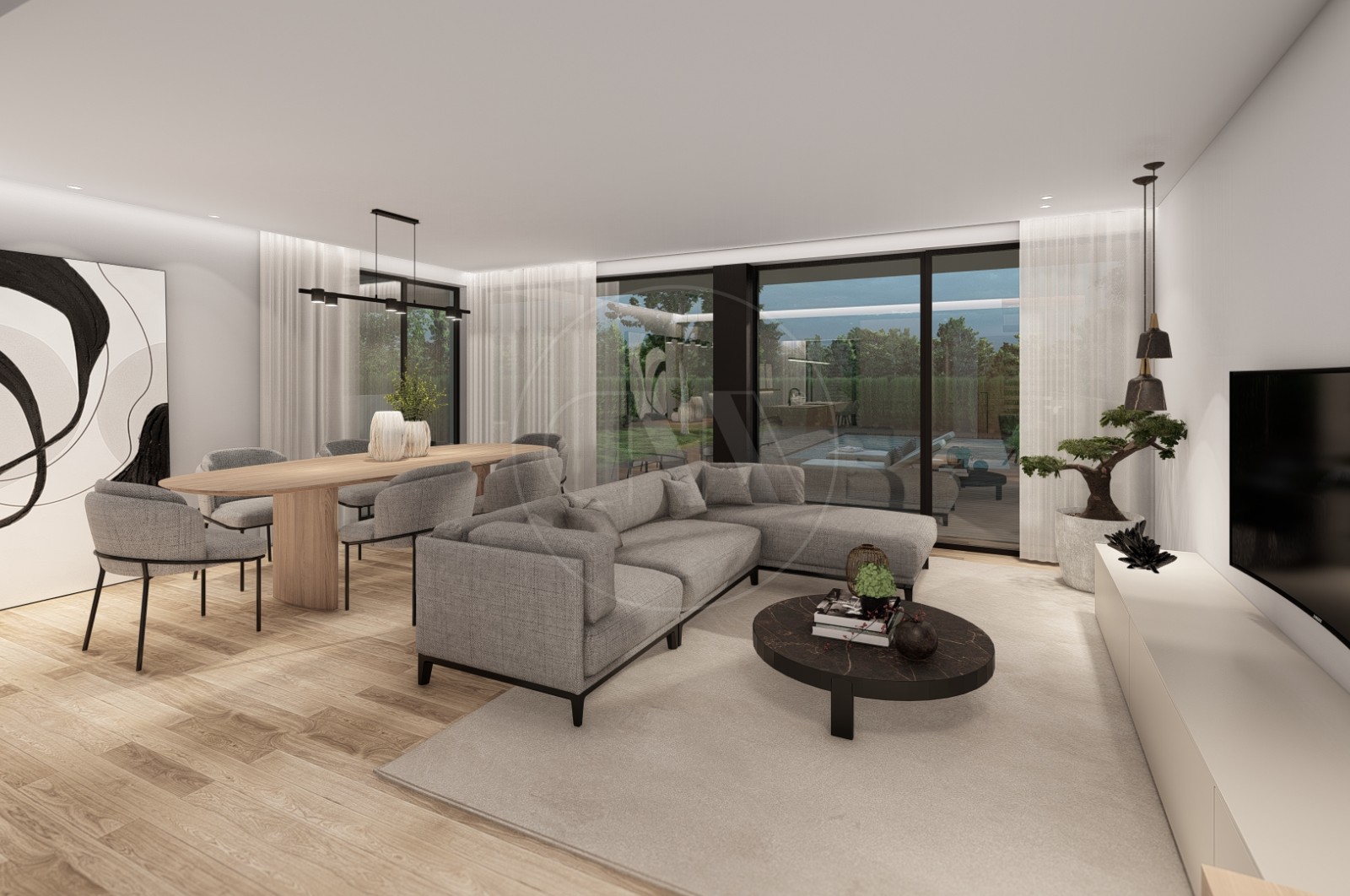 Moradia T3 para Venda em Cabreiros e Passos (São Julião), Braga, Braga - Sala (Imagem 2)