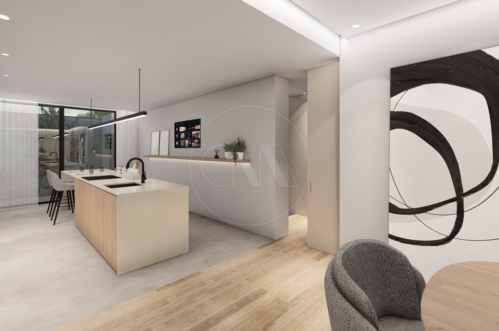 Moradia T3 para Venda em Cabreiros e Passos (São Julião), Braga, Braga - Cozinha (Imagem 1)