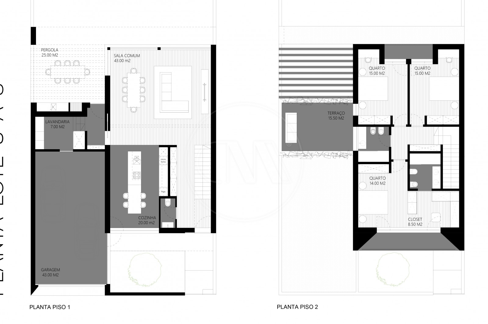 Moradia T3 para Venda em Cabreiros e Passos (São Julião), Braga, Braga - Planta (Imagem 2)