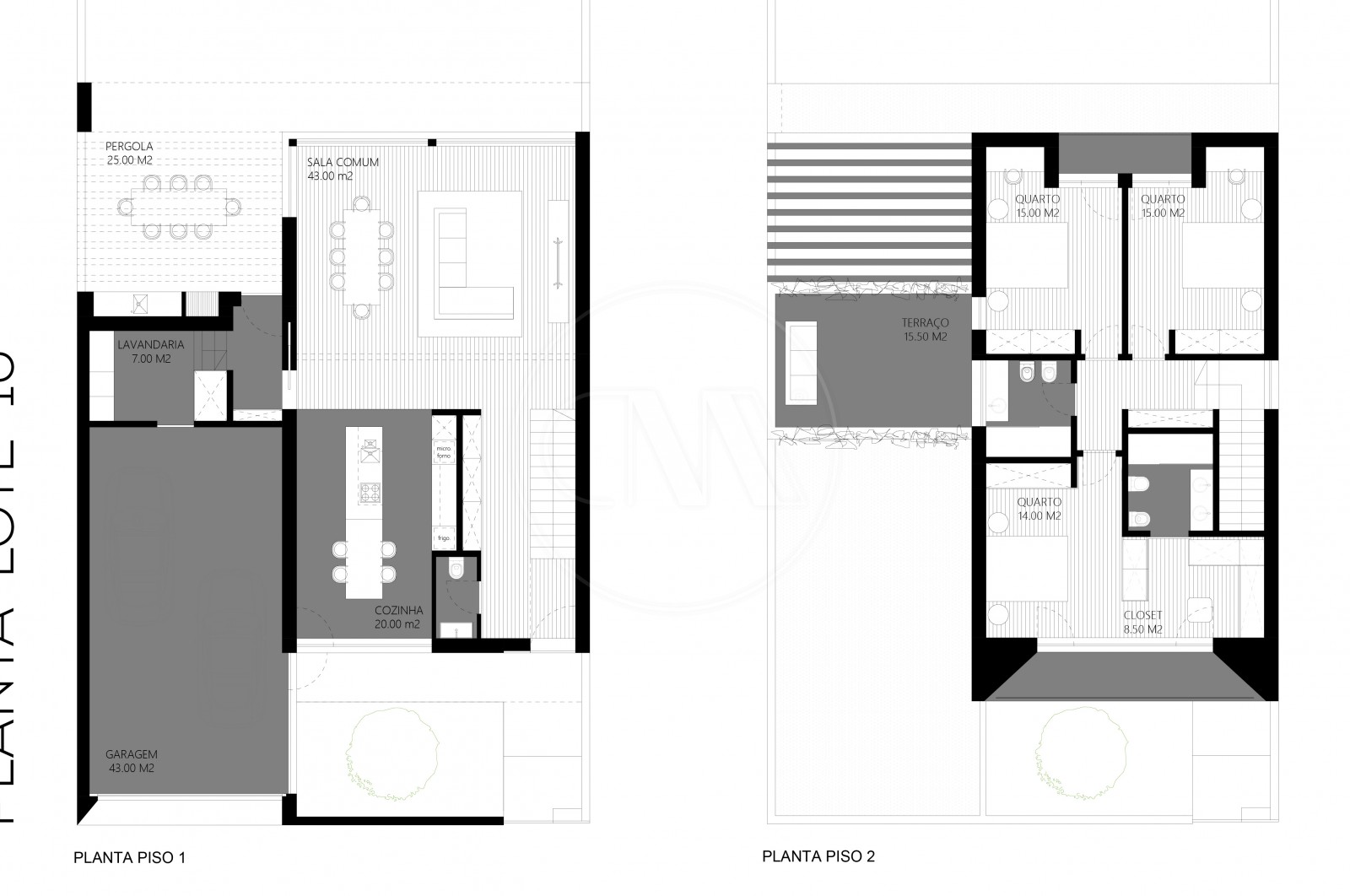 Moradia T3 para Venda em Cabreiros e Passos (São Julião), Braga, Braga - Planta (Imagem 2)