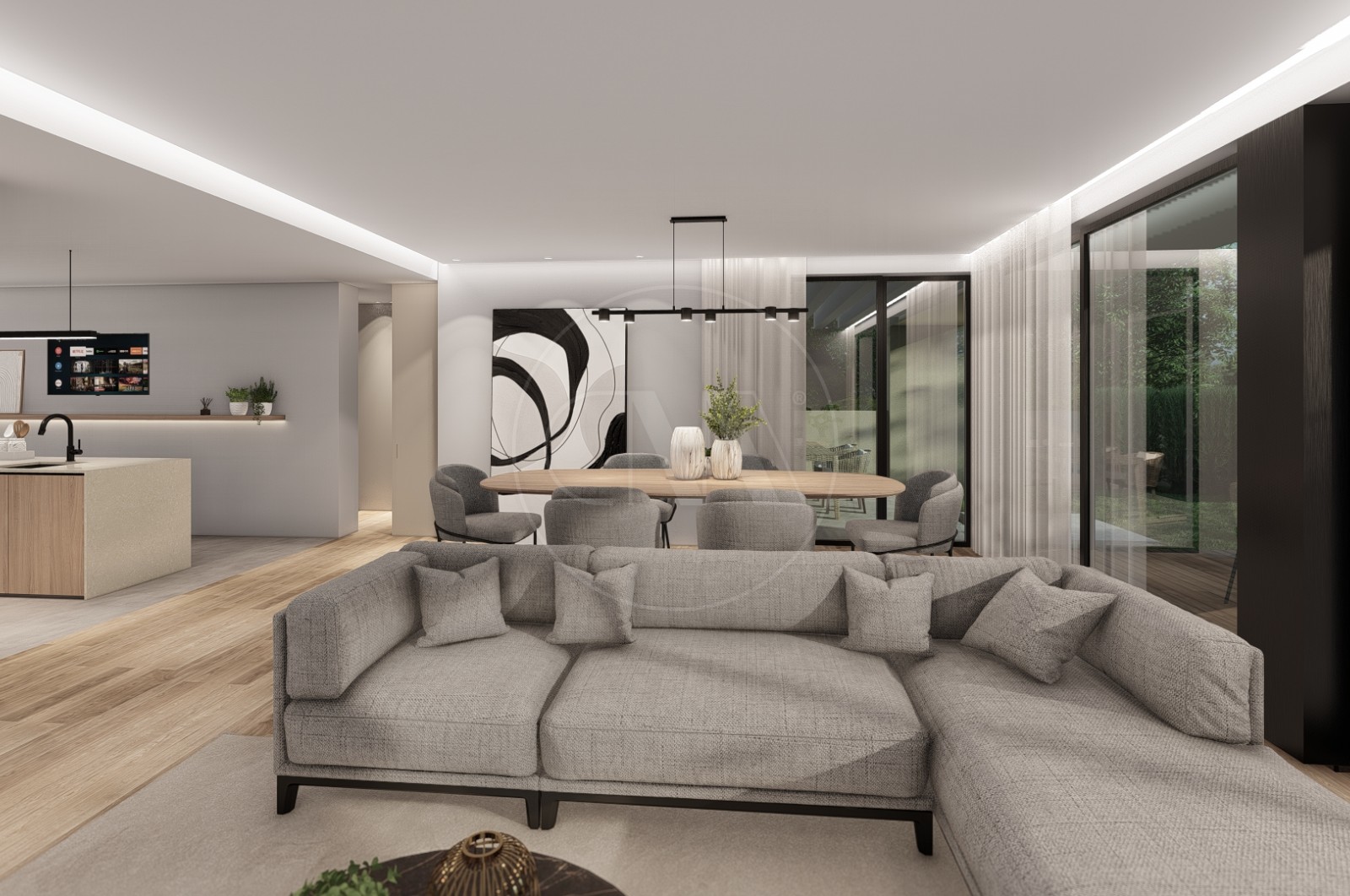 Moradia T4 para Venda em Cabreiros e Passos (São Julião), Braga, Braga - Sala (Imagem 2)