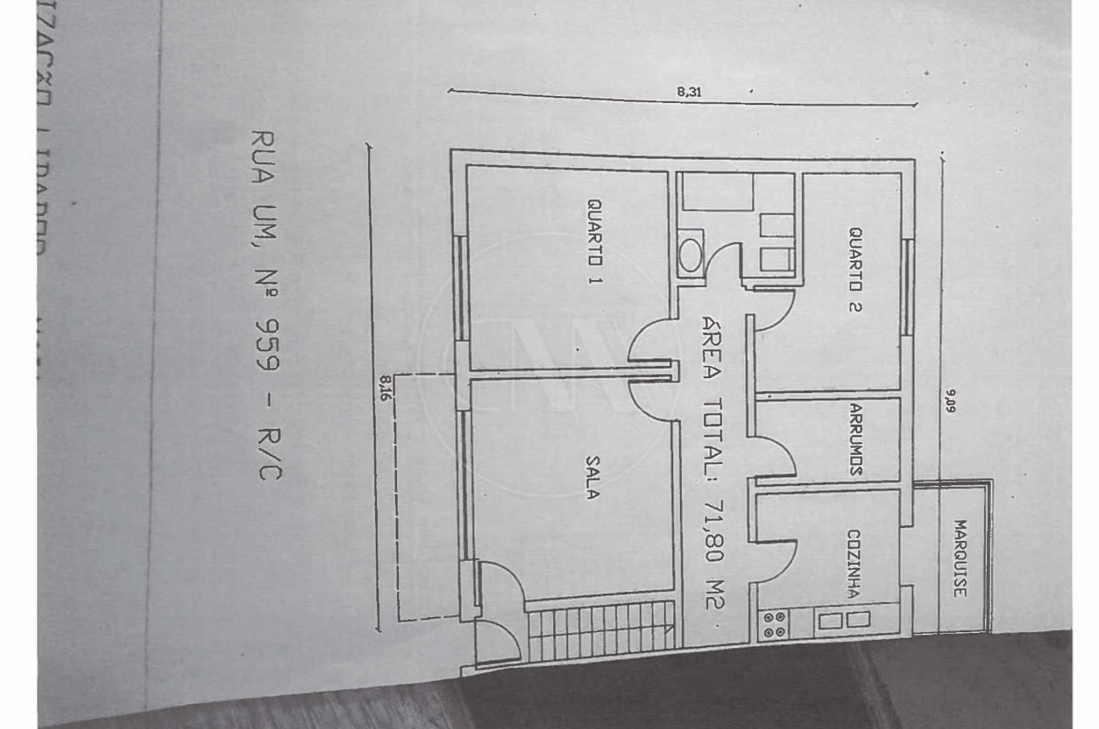 House T4 for For sale in Vila Nova da Telha, Maia, Porto - Planta (Imagem 2)