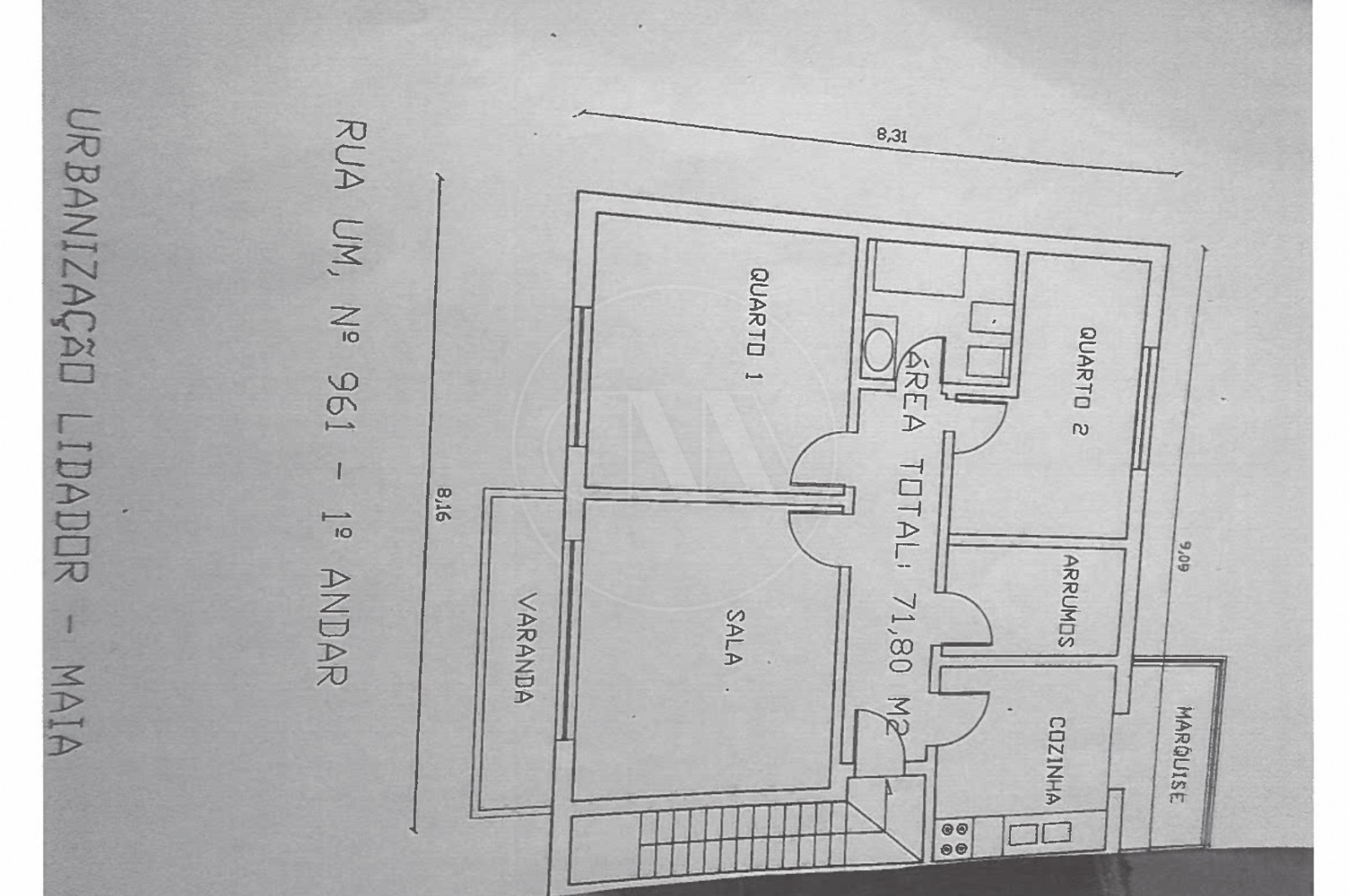 House T4 for For sale in Vila Nova da Telha, Maia, Porto - Planta (Imagem 1)